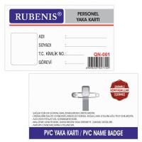 RUBENIS  İĞNELİ +KLİPSLİ YAKA KARTI QN-001